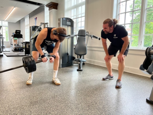 two men doing exercise