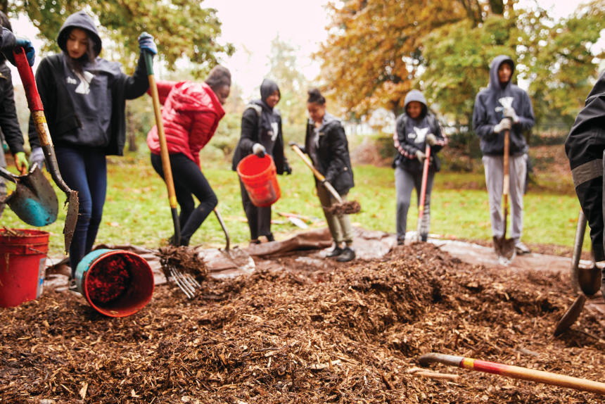 Volunteer for the Lawn Care Heroes Project with Y Leaders Club